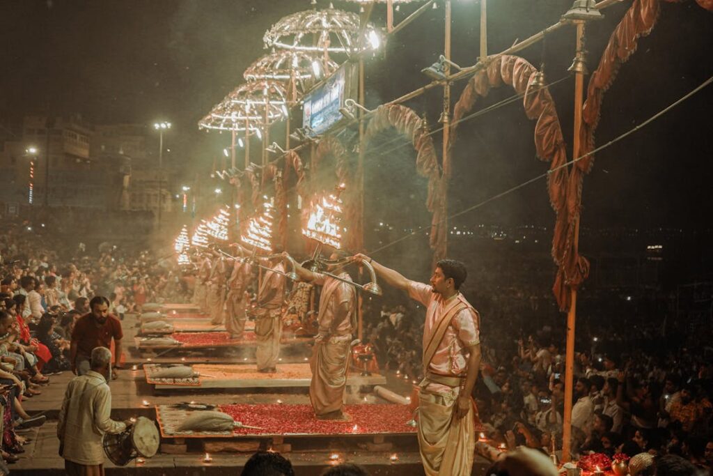 Night Ganga Aarti in Varanasi